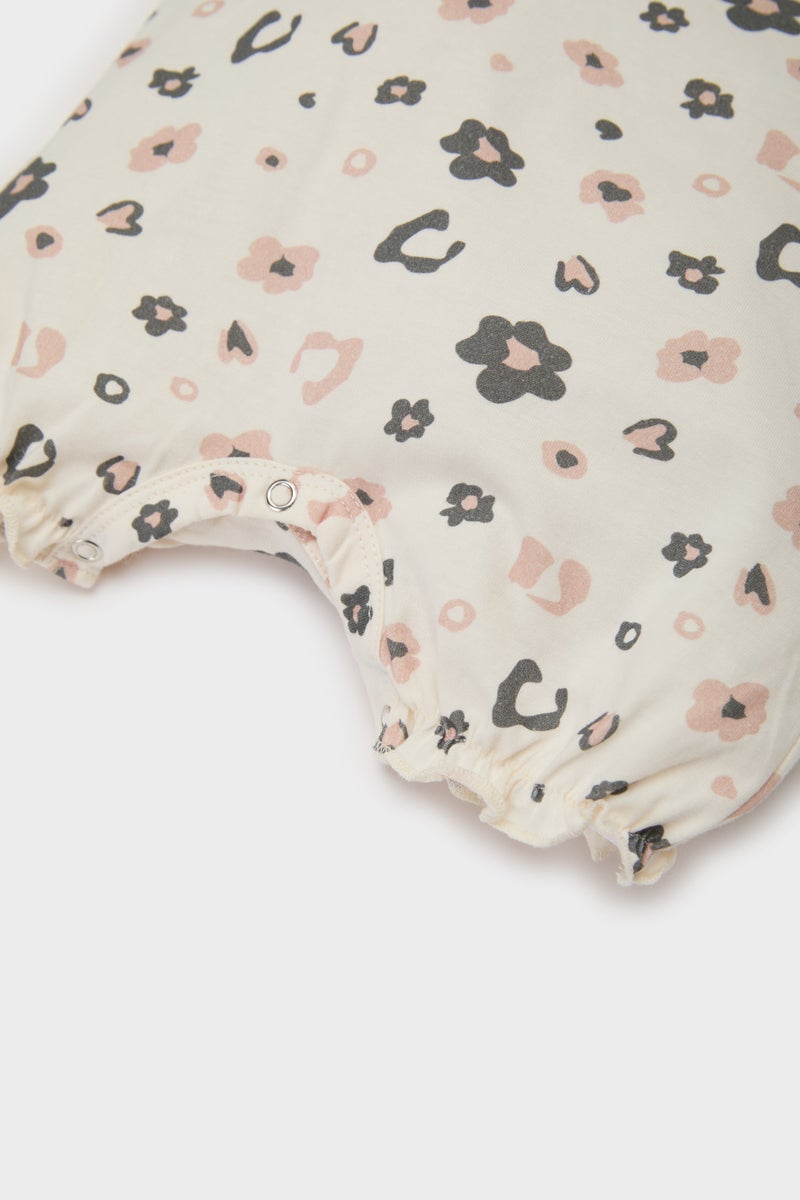 DeFacto Pink BabyGirl Baby Girl Newborn Cotton 2 Piece Jumpsuit Casual - Image 5